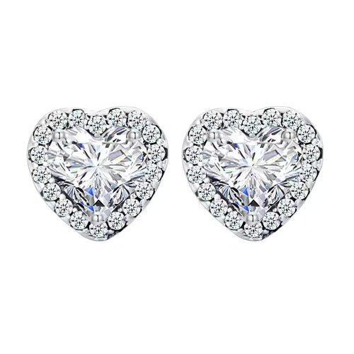 Brilliance Heart Earrings